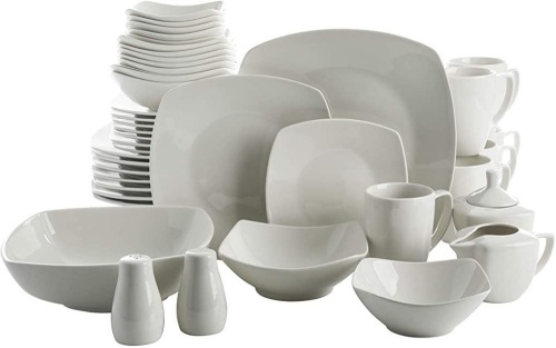 Gibson Home Zen Buffet Dinnerware Set. Missing 2 Dessert Bowls, 1 Cup, and 1 Dinner Plate. - Lot 709