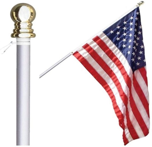 6 Foot Tangle Free Spinning Flag Pole. FLAG NOT INCLUDED - Lot 829