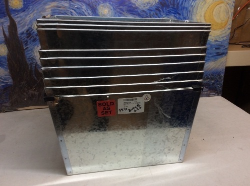 Lot of (9) Steel Galvanized Utility Bins. New with Damage - Lot 835