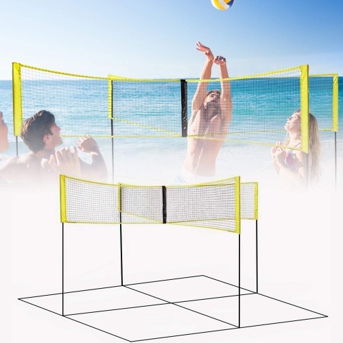 Lot of (5) KAC 4-Sided Portable Volleyball Net Systems - Lot 1080
