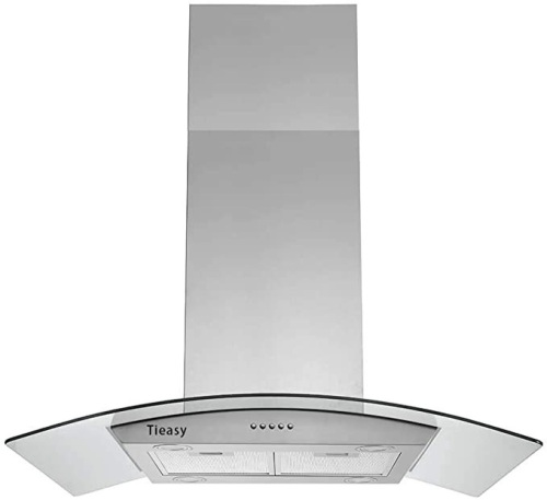Tieasy 36" Stainless Steel Ceiling Mount Island Range Hood - Lot 60
