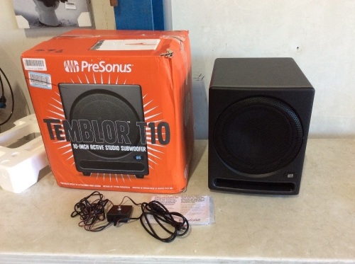 PreSonus Temblor T10 Powered Studio Subwoofer  - Lot 70