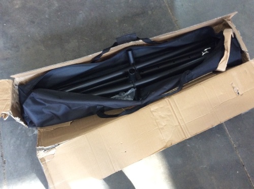 9' Portable Heavy-Duty Steel Hammock Stand w/ Built-In Wheel, Case  - Lot 590