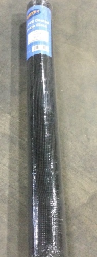 MTB Black PVC Coated Hardware Cloth 48" x 25' - 1/4" x 1/4" 23GA - Lot 1013