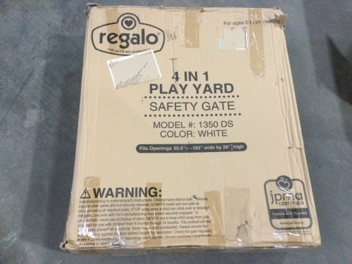 Regalo 192" 4-in-1 Play Yard and Super Wide Safety Gate  - Lot 1005