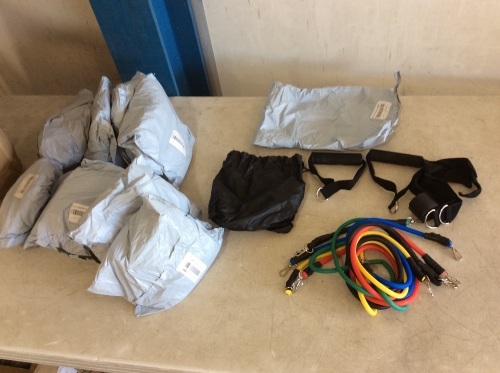 Lot of (10) Resistance Band Sets with Handles - Lot 559