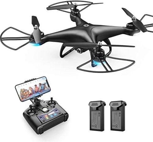 Holy Stone HS110D FPV RC Drone with 1080P HD Camera Live Video 120°Wide-Angle, Gravity Sensor, Voice/Gesture Control, Altitude Hold - Lot 444