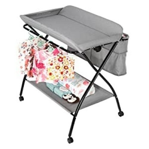 JOYMOR Folding Mobile Diaper Changing Table  - Lot 1121