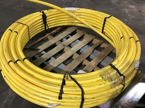 Oil Creek Plastics 1-1/4" DR-11 Yellow Polyethylene Gas Pipe - Lot 533