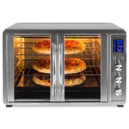 55L 1800W Extra Large Countertop Turbo Convection Toaster Oven w/ French Doors, Digital Display  - Lot 385