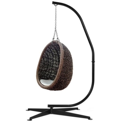 Curved Hanging Hammock C-Stand w/ Steel Frame, Weather-Resistant Finish  - Lot 373