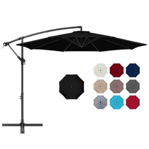 10ft Offset Hanging Patio Umbrella  - Lot 895