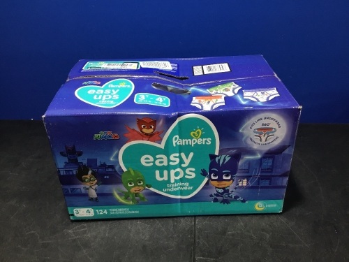 Pampers Easy Ups Training Underwear, Size 3T-4T, 124 ct - New - Lot 1055