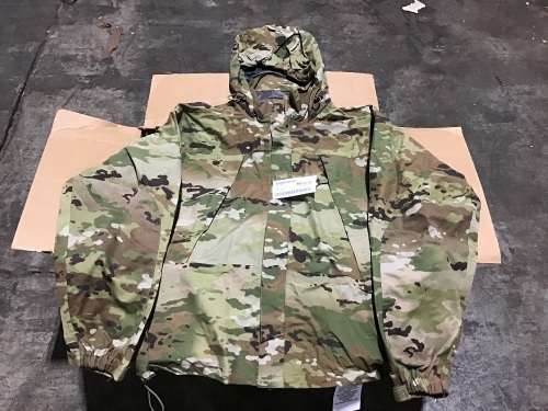Case of Genuine Issue Gen III Cold/Wet Weather Waterproof Camo Jackets  - Lot 546