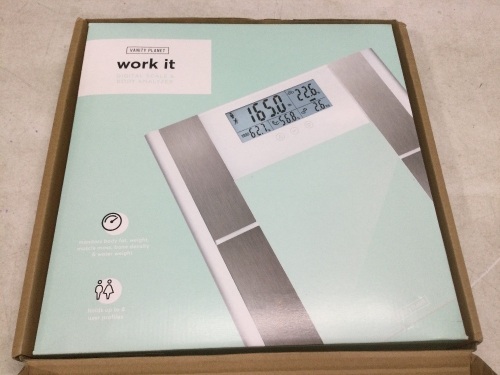 Vanity Planet Work it Digital Scale & Body Analyzer  - Lot 348