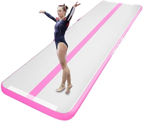 AIRMAT FACTORY 20ft Inflatable Gymnastics Matnwith Gwind Electric Pump, 4" Thickness - Lot 124