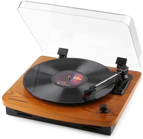 Musitrend 3-Speed Belt-Drive Turntable with Built-in Stereo Speakers - Lot 309