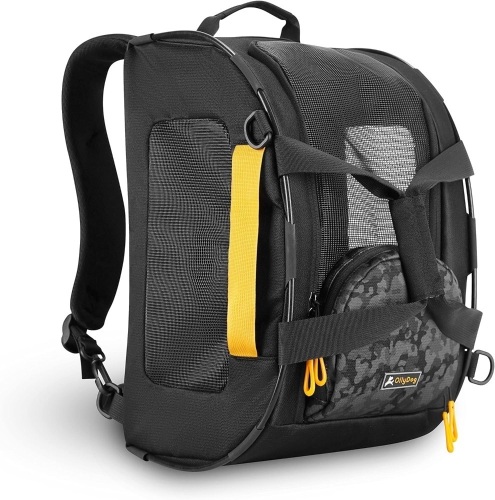 OllyDog Meridian Convertible Pet Carrier, 4-in-1 Pet Carrier, Can be Used in Car, Airport, or on a Trail, Air-Plane Travel On-Board Bag with Fleece Bolster Bed (Dream Camo) - Lot 2578
