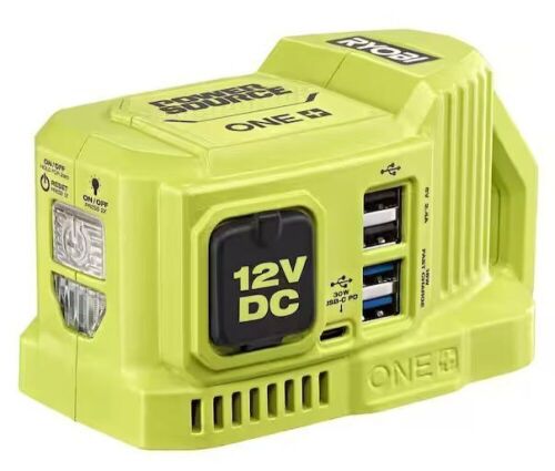 RYOBI ONE+ 18-Volt 120-Watt Push Start Power Source with 12-Volt Outlet, Tool-Only - Lot 70