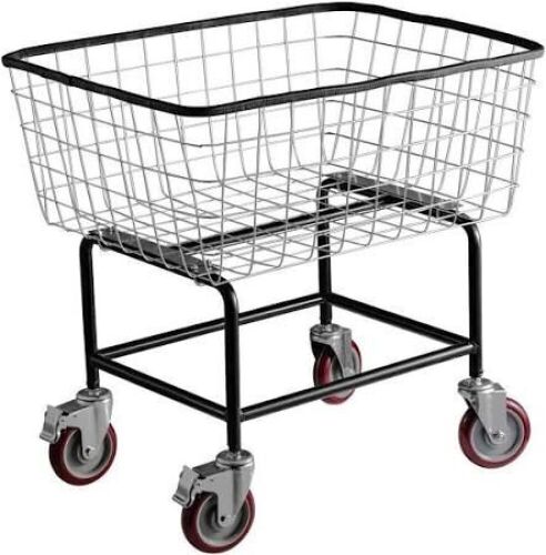 VEVOR 2.5 Bushel Wire Laundry Basket with 4" Wheels, 21'' x 27'' x 27.5'' - Lot 248