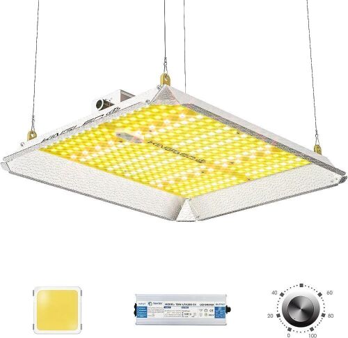KINGPLUS UL1000 LED Grow Light 3x3ft Coverage Upgraded Full Spectrum with IR LEDS and Spotlight - Lot 322