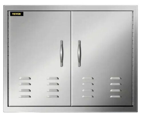 VEVOR 30 in. W x 21 in. H Double Stainless Steel Access Doors with Vents - Lot 733