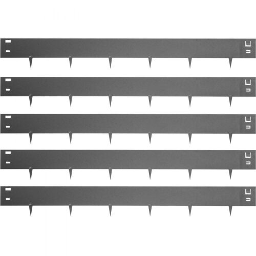 VEVOR 4"x39" Gray Steel Landscape Edging, 5 Pcs - Lot 736