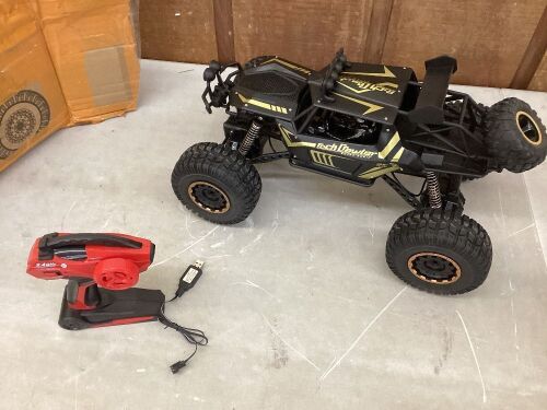 Remote Control Rock Crawler - Rear Passenger Tire Bent  - Lot 340