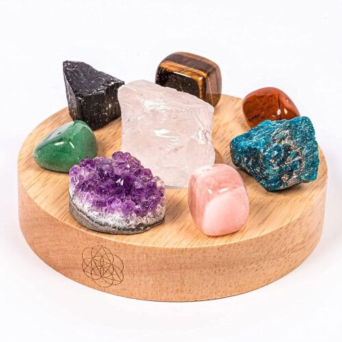 Lot of (5) Conscious Items Natural Energy Healing Crystal Lamp  - Lot 378