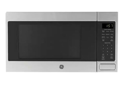 GE 1.6 cu. ft. Countertop Microwave in Stainless Steel with Sensor Cooking  - Lot 80