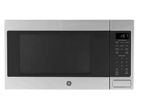 GE 1.6 cu. ft. Countertop Microwave in Stainless Steel with Sensor Cooking  - Lot 82