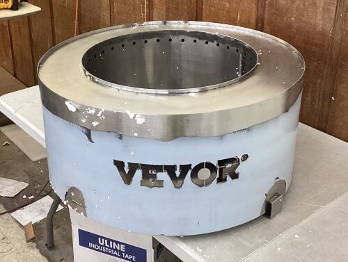 Stainless Steel Smokeless Fire Pit - Dented, 2 Broken Feet  - Lot 318