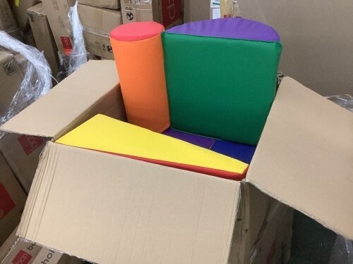 5-Piece Kids Climb & Crawl Soft Foam Shapes Structure Playset  - Lot 416