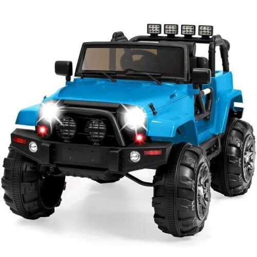 12V Kids Ride-On Truck Car Toy w/ 3 Speeds, LED, Remote, Bluetooth  - Lot 39