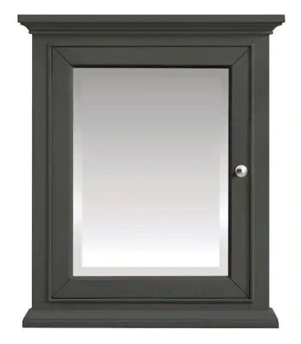 Windlowe 24 in. W x 28 in. H Rectangular Medicine Cabinet with Mirror - Lot 87