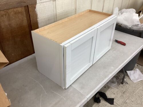 White Cabinet - Damaged  - Lot 421
