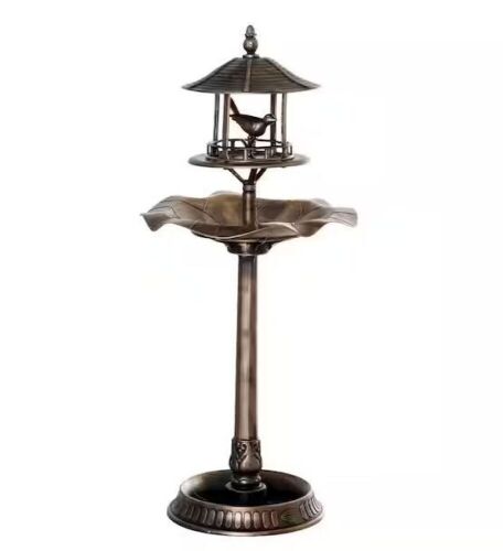 Outsunny Resin 3-in-1 Feeder, Planter and Birdbath with Eye-Catching Decorative Figurine - Lot 473