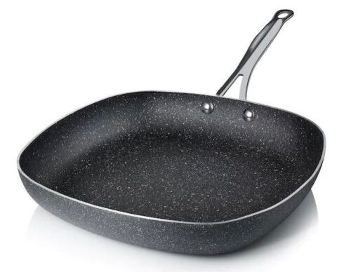 Granitestone 12 in. Aluminum Ultra-Durable Non-Stick Diamond Infused Square Fry Pan - Lot 305