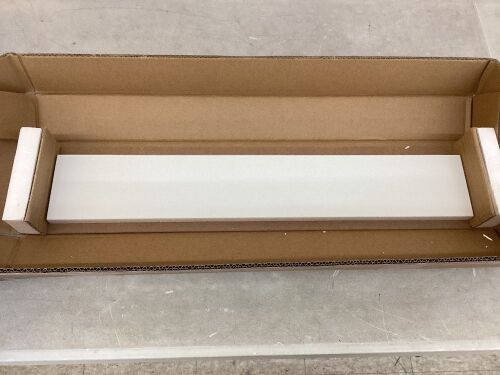 Timeless Home 24 in. W Quartz Vanity Backsplash in Ivory White - Lot 201