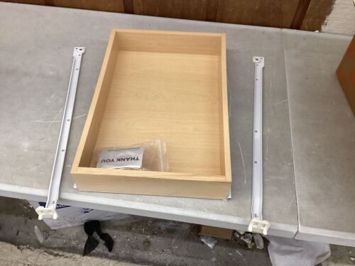 Hampton Bay 14 in. W x 3.5 in. H Cabinet Roll-Out Tray Kit in Natural Maple - Lot 902