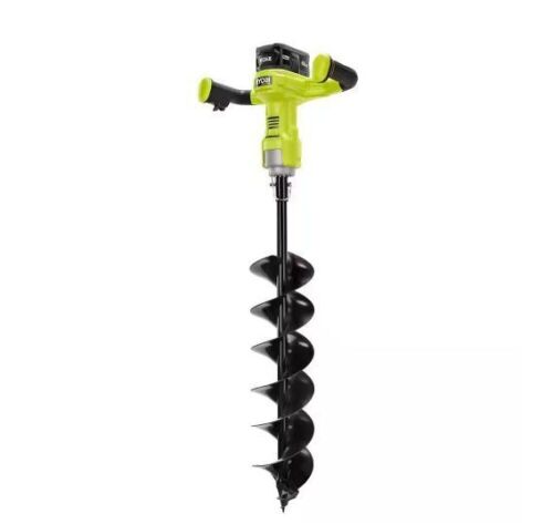 RYOBI ONE+ HP 18V Brushless Cordless Earth Auger with 6 in. Bit with 4.0 Ah Battery and Charger - Lot 51