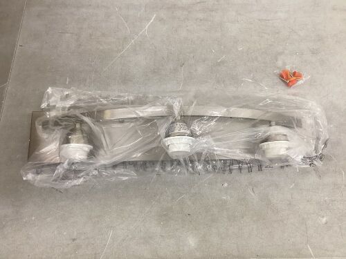 Brushed Nickel 3 Light Vanity Fixture  - Lot 154