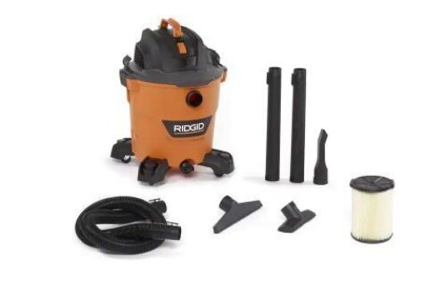 RIDGID 12 Gallon 5.0 Peak HP NXT Wet/Dry Shop Vacuum with Filter, Locking Hose, Accessories - Lot 184
