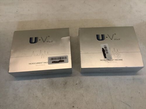 Lot of (2) UUNITONA UTOV Micro Current Portable Leg Massager, 6-Level Intensity Adjustable, Timing Program, Built-in 950mhA Rechargeable Battery  - Lot 555