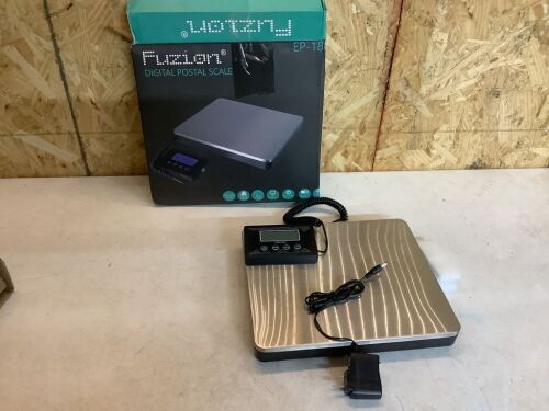Fuzion Stainless Steel Heavy Duty Shipping Scale with Timer/Hold/Tare - Lot 559