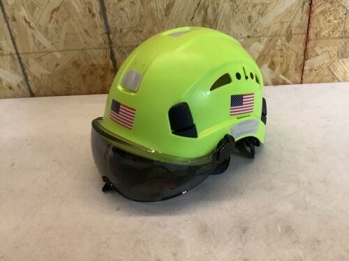 Green Devil Safety Helmet with Goggles - Lot 562