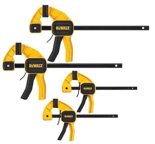 DEWALT Medium and Large Trigger Clamp, 4 Pack  - Lot 578