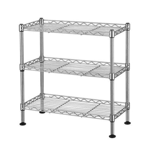 Modern Silver Wire Shelf 17.72 in. D x 7.87 in. W  - Lot 584