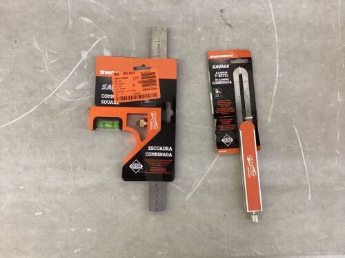 Swanson Combination Square & T-Bevel  - Lot 595