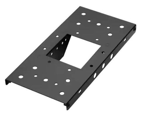 4 in. x 4 in. Post Adapter in Black with 3 Mailbox Mounting Options  - Lot 599